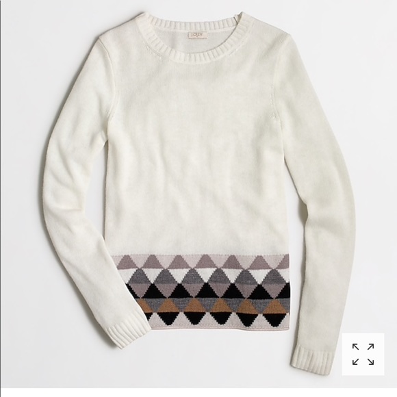 J. Crew Sweaters - JCREW geometric striped hem sweater